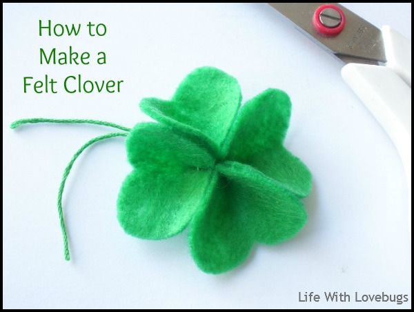 DIY Felt Shamrock Wreath