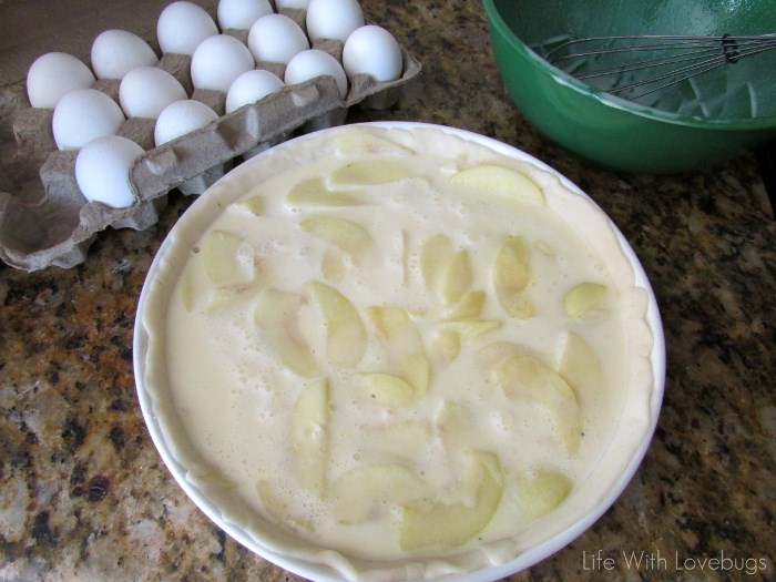 Custard Style Apple Tart