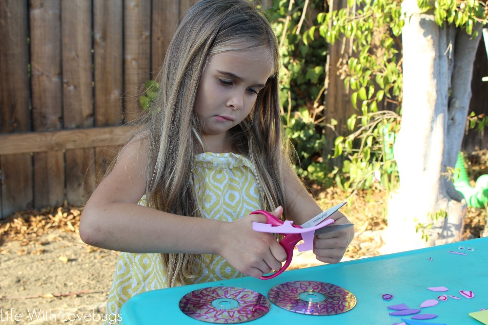 Kid's Upcycle Project - CD Rainbow Maker 