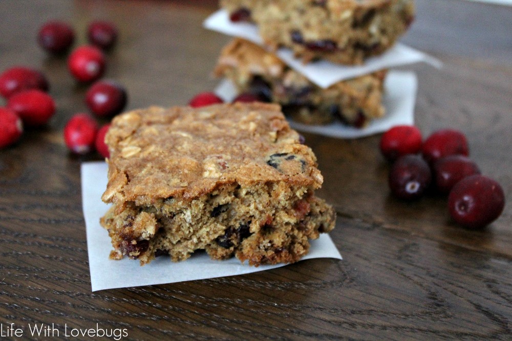 Cranberry Pecan Oatmeal Bars