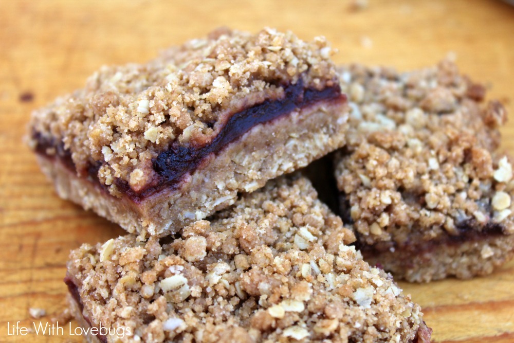 Oatmeal and Fruit Crumble Bars