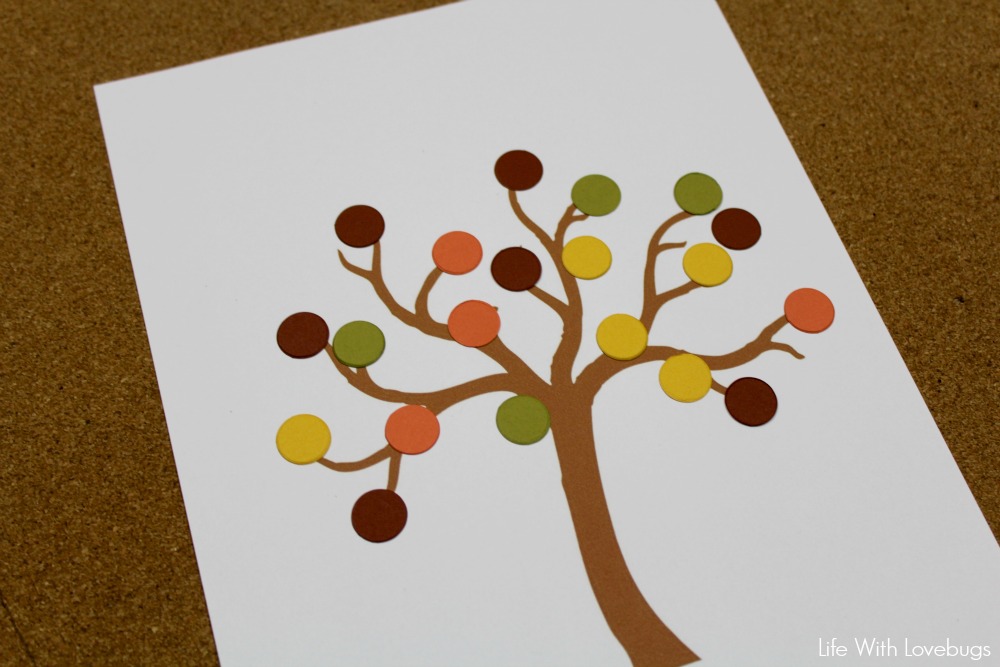 Preschool Learning: Fall Counting Tree 