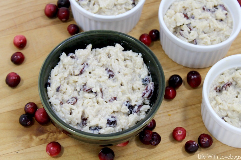 Spiced Cranberry Rice Pudding