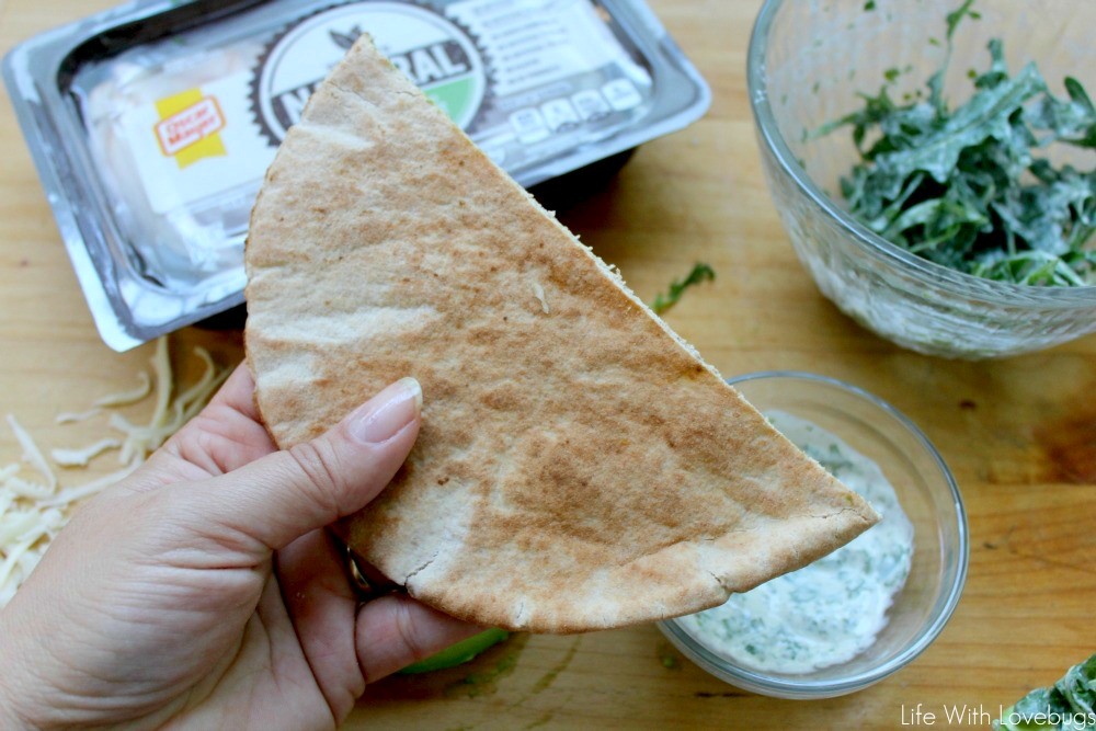 Creamy Cilantro and Turkey Stuffed Pita