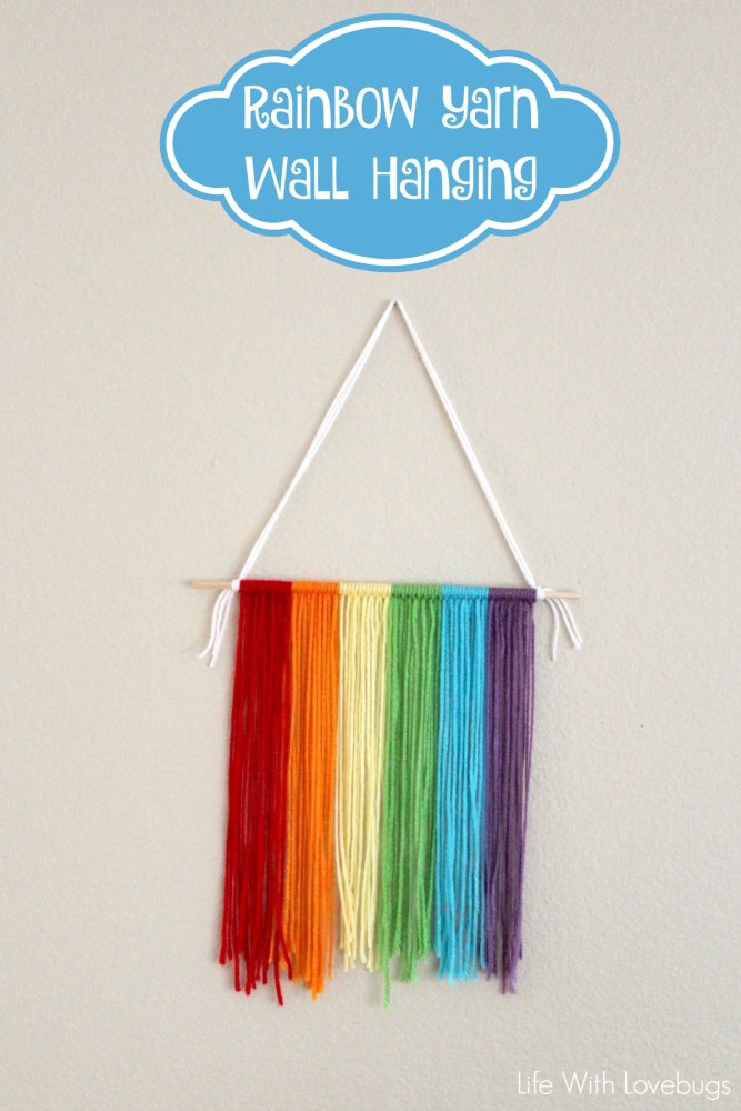 Rainbow Yarn Wall Hanging