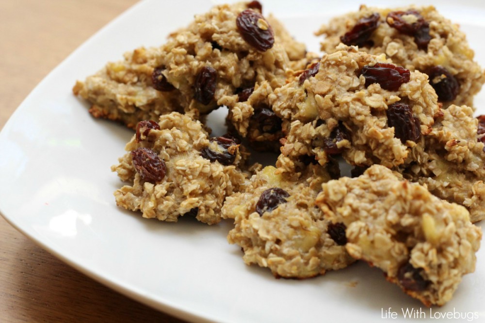 3 Ingredient Oatmeal Banana Cookies 