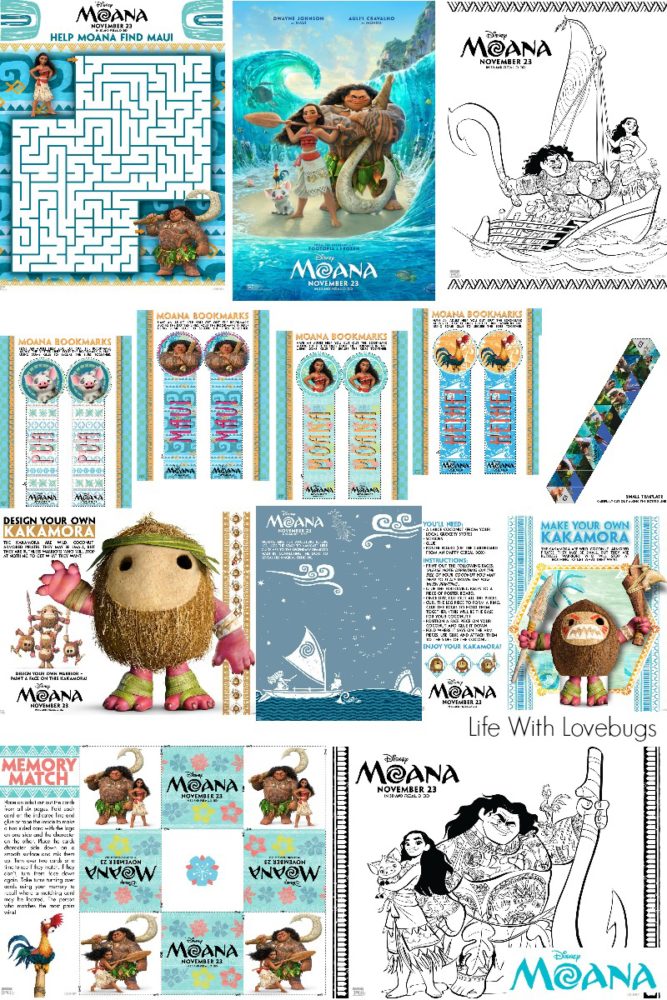 Disney's Moana - Activity Sheets