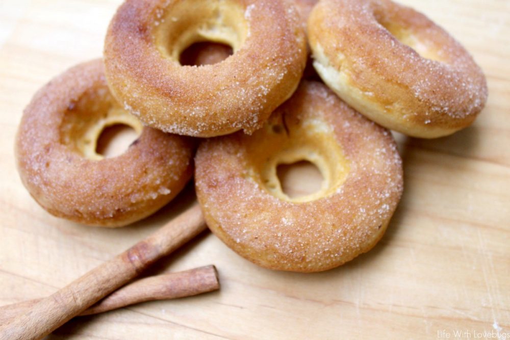 Baked Cinnamon and Sugar Donuts