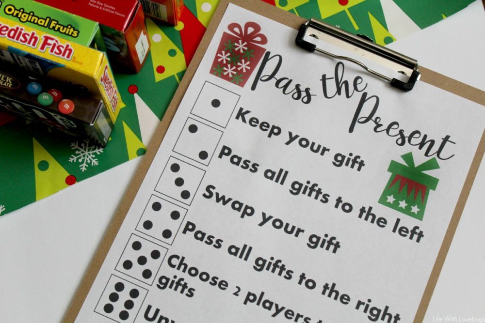 Christmas Gift Exchange Dice Game - The Activity Mom