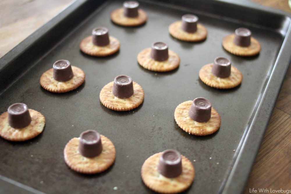 Rolo Stuffed Cracker Sandwich Cookies