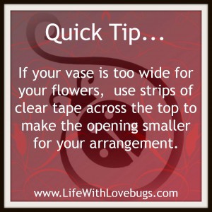 Quick Tips - Flower Arrangements