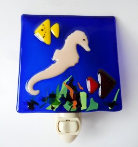 Fused Glass Nightlight by C&J Designs
