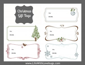 Christmas Gift Tags {Printable}