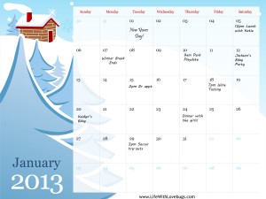 2013 Monthly Calendar {Printable}