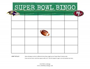 Super Bowl Bingo