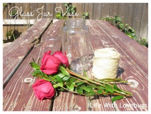 Easy Decorating: Glass Jar Vase