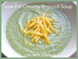 Low-Fat Creamy Broccoli Soup