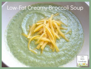 Low Fat Creamy Broccoli Soup
