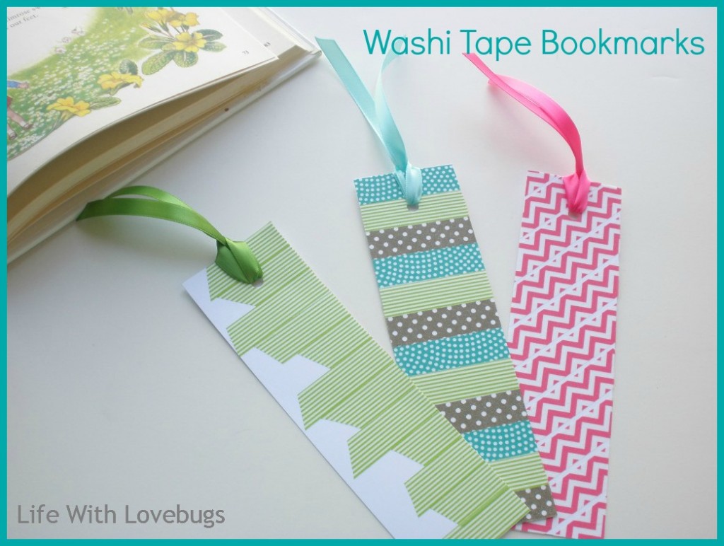 Washi Tape Bookmarks - Life With Lovebugs