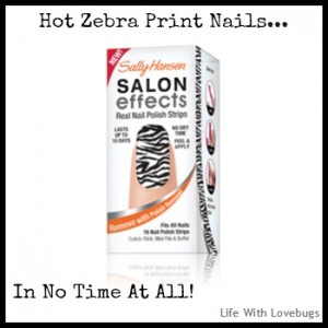 Hot Zebra Print Nails In No Time At All