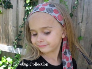 The Lovebug Collection: Fabric Tie Headband