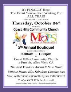 Coast Hills Community Church MOPS Boutique