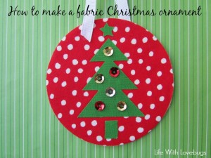 How to Make a Fabric Christmas Ornament