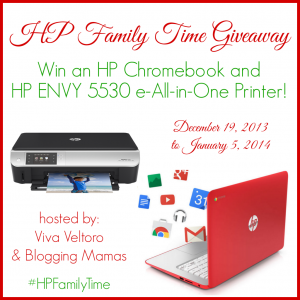 HP Family Time Giveaway ends 01/05