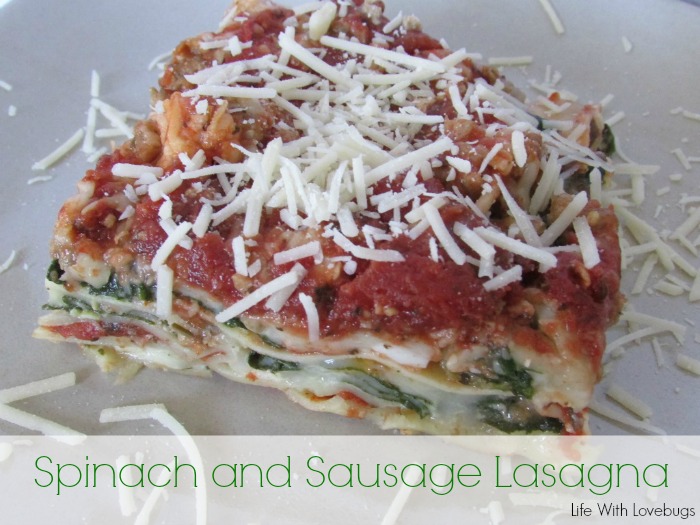 Spinach and Sausage Lasagna