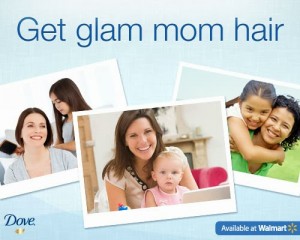 Get Glam Mom Hair with Dove Hair Care Products