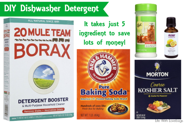 DIY Automatic Dishwasher Detergent - Life With Lovebugs