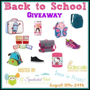 Back To School Giveaway Ends Aug 24th