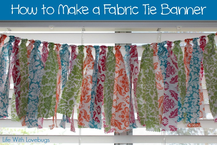 How to Make a Fabric Tie Banner