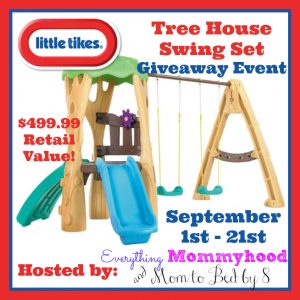 Little Tikes Tree House Swing Set Giveaway