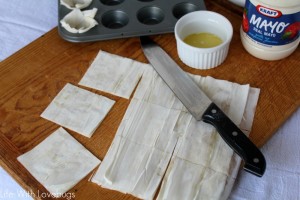 Baked Crab Phyllo Cups