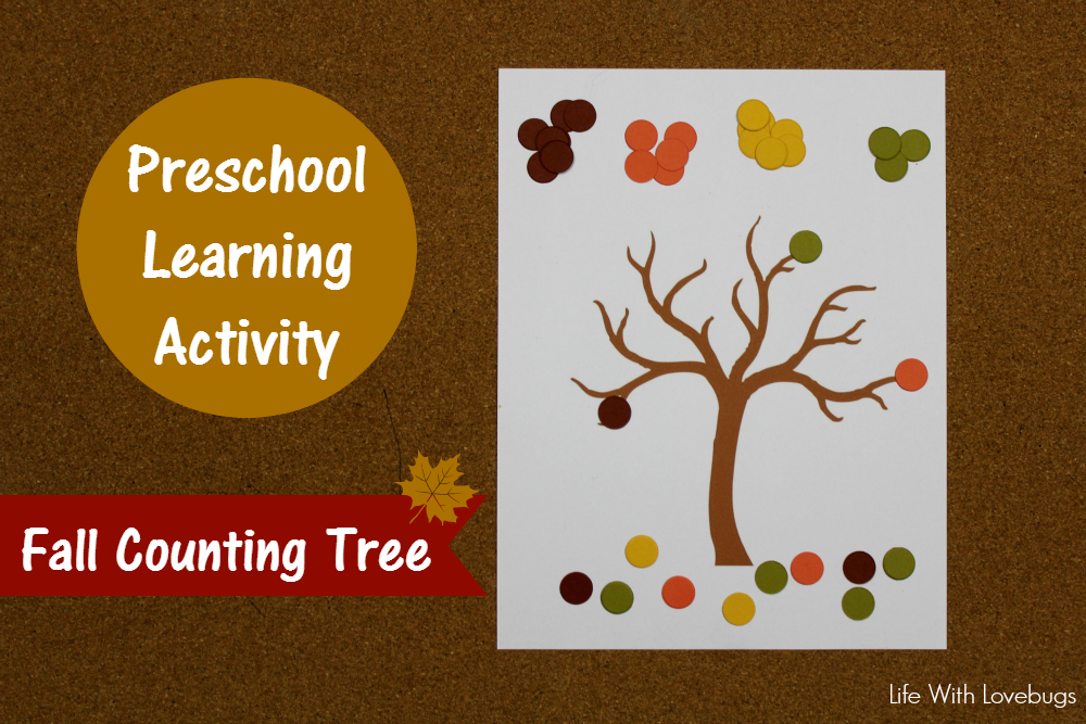 Preschool Learning: Fall Counting Tree