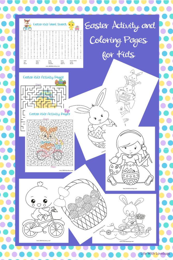 Easter Activity and Coloring Pages for Kids