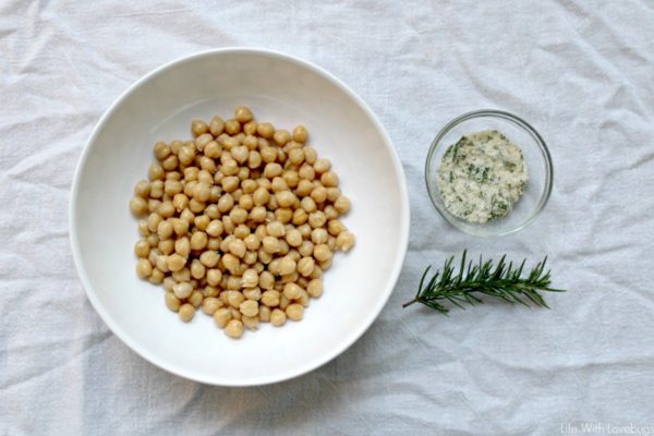 Crunchy Garlic Rosemary Chickpeas