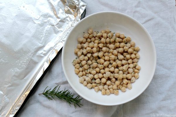 Crunchy Garlic Rosemary Chickpeas