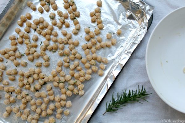 Crunchy Garlic Rosemary Chickpeas