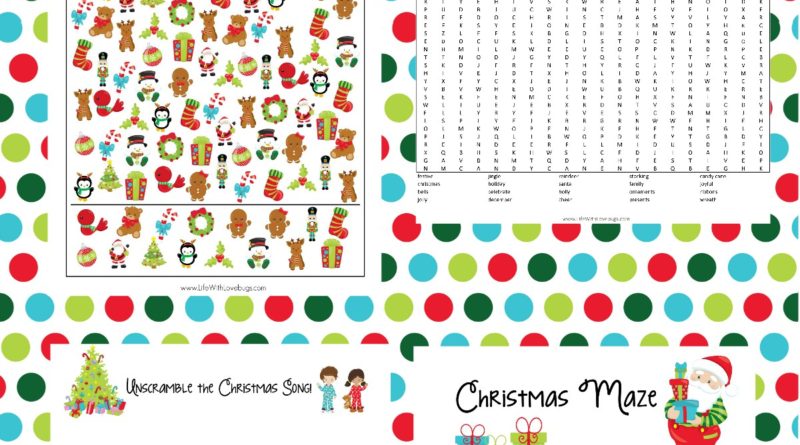 Christmas Activity and Coloring Pages