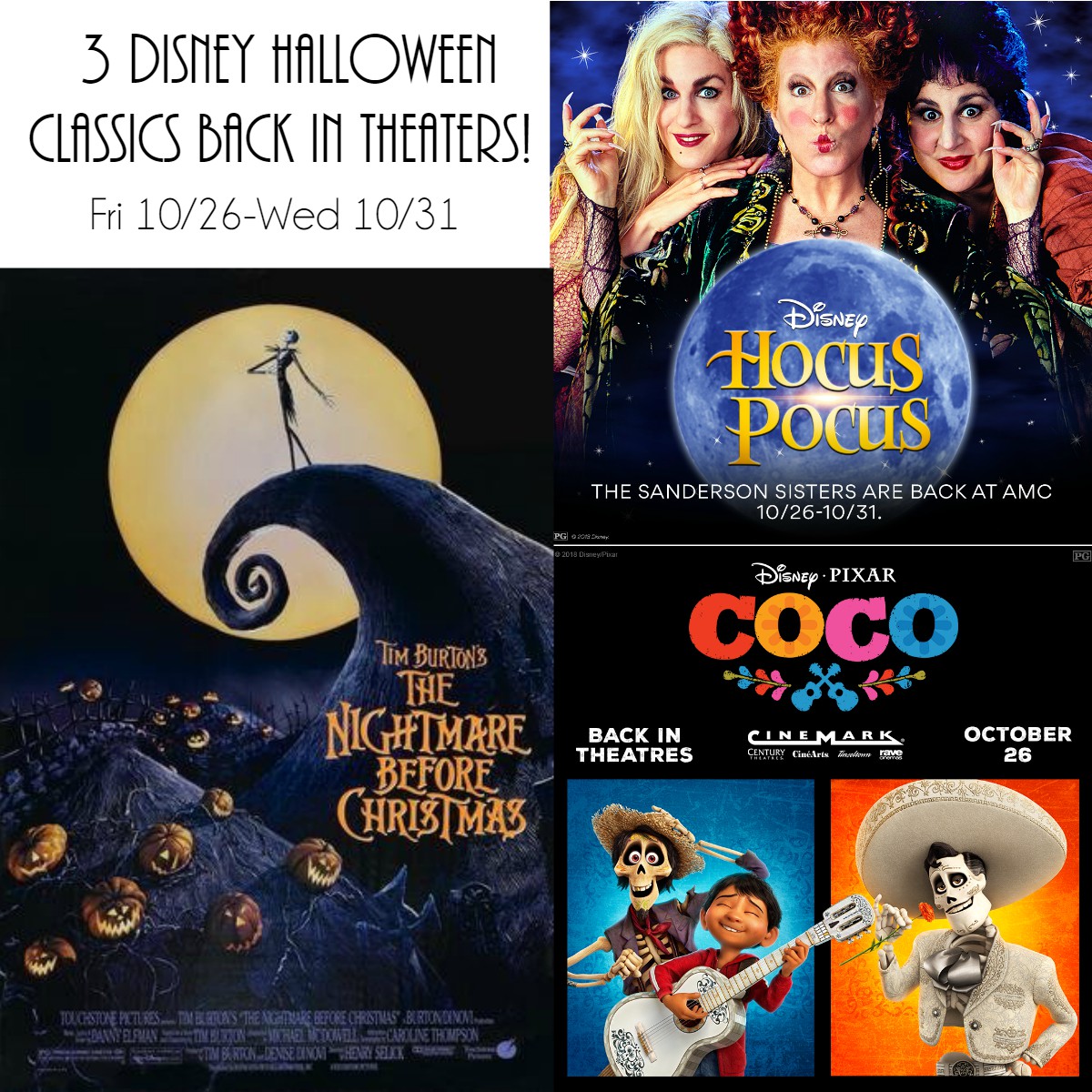 3 Disney Halloween Classics Back in Theaters! Life With Lovebugs