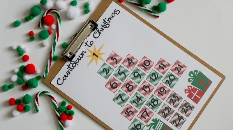 Countdown to Christmas Printable