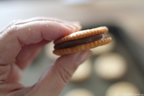 Rolo Stuffed Cracker Sandwich Cookies