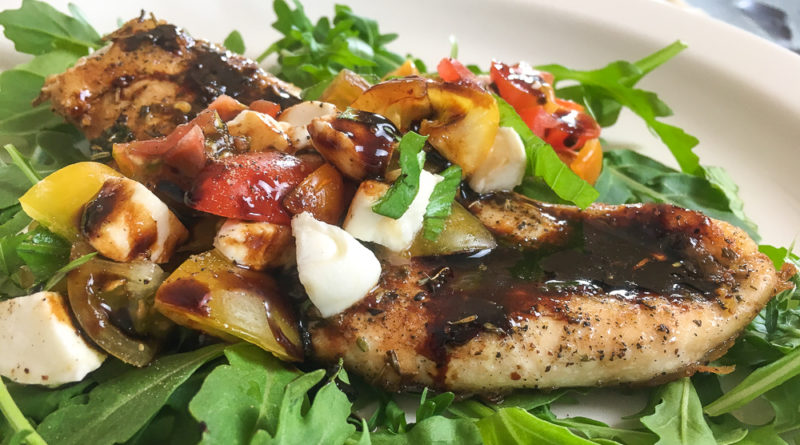 Caprese Chicken with Balsamic Glaze