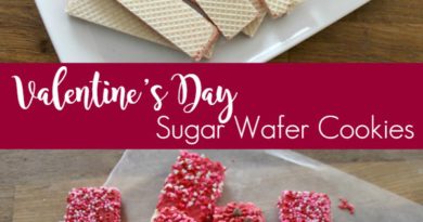 Valentines Day Sugar Wafer Cookies