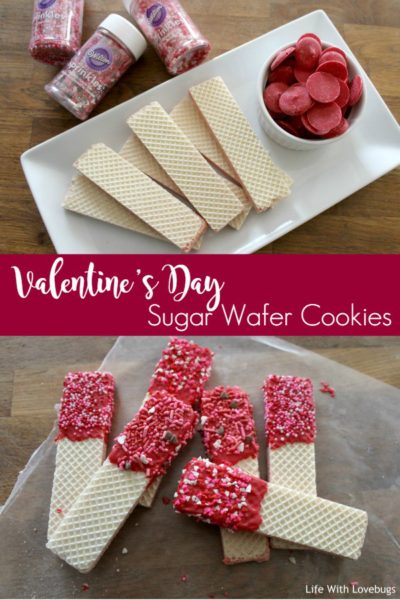 Valentines Day Sugar Wafer Cookies