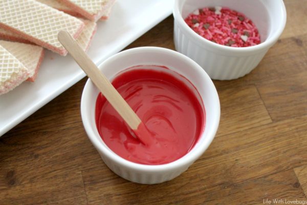 Valentines Day Sugar Wafer Cookies