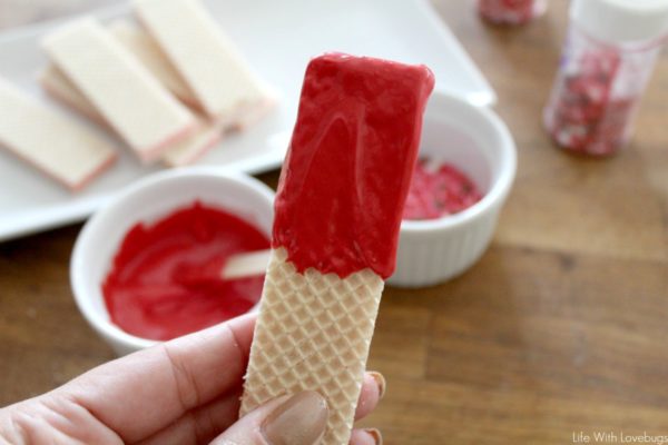 Valentines Day Sugar Wafer Cookies