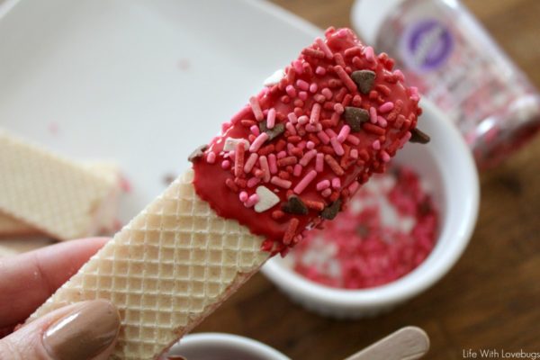 Valentines Day Sugar Wafer Cookies